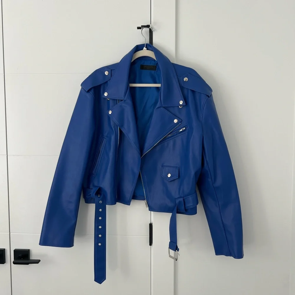 Storets Faux Leather Rider Jacket - Picture 2 of 5